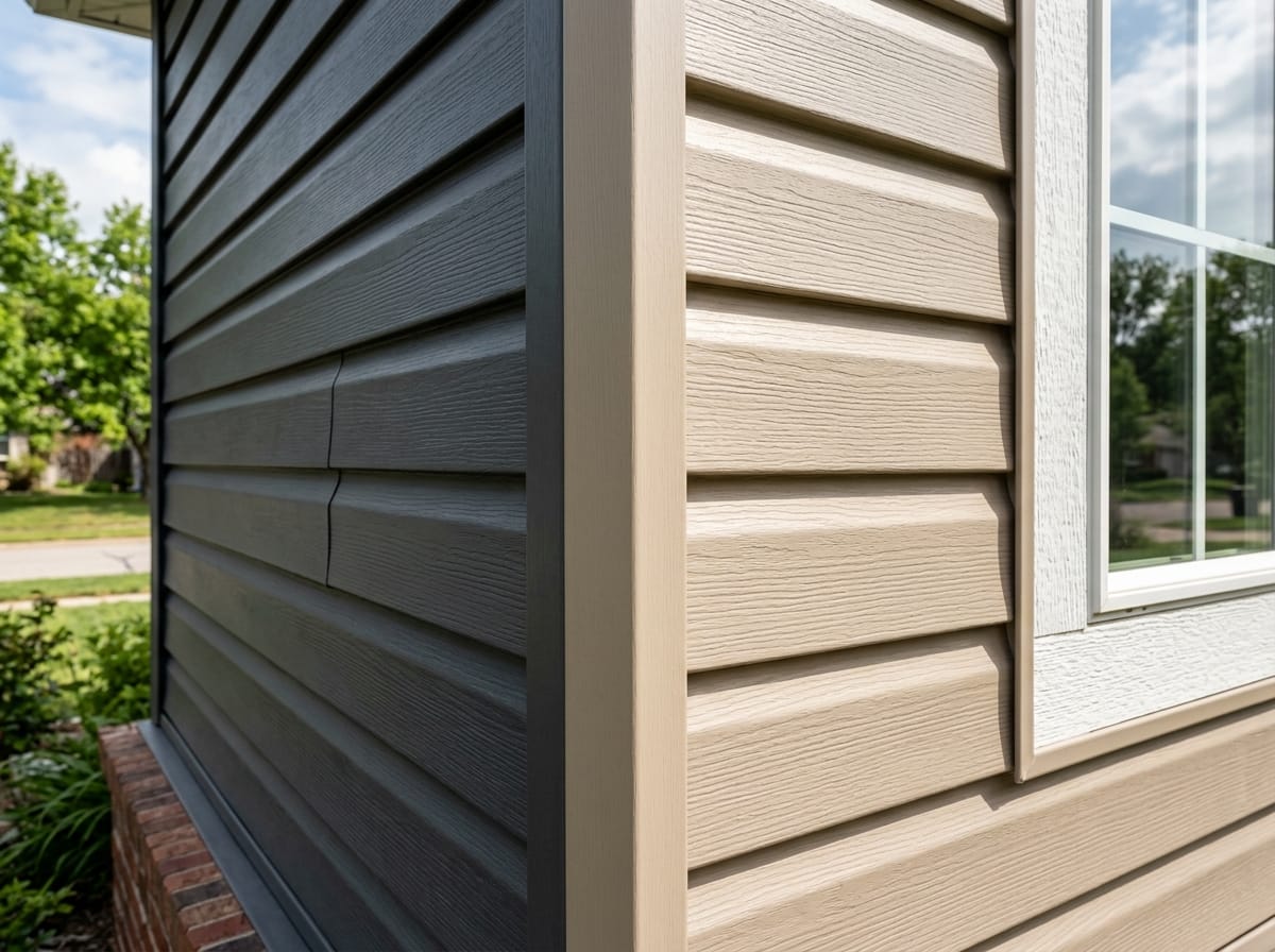 Professional photograph close up detail by Siding Pros Wichita